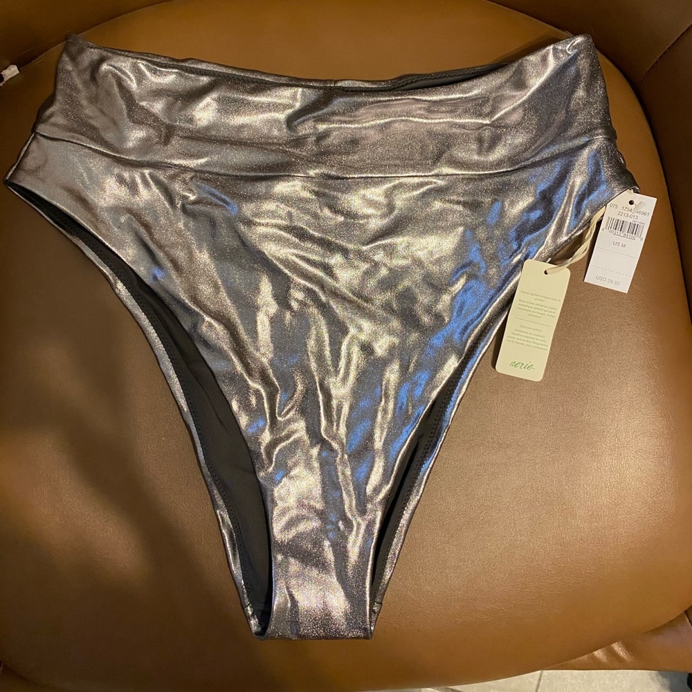 Silver Aerie Bathing Suit Bottoms